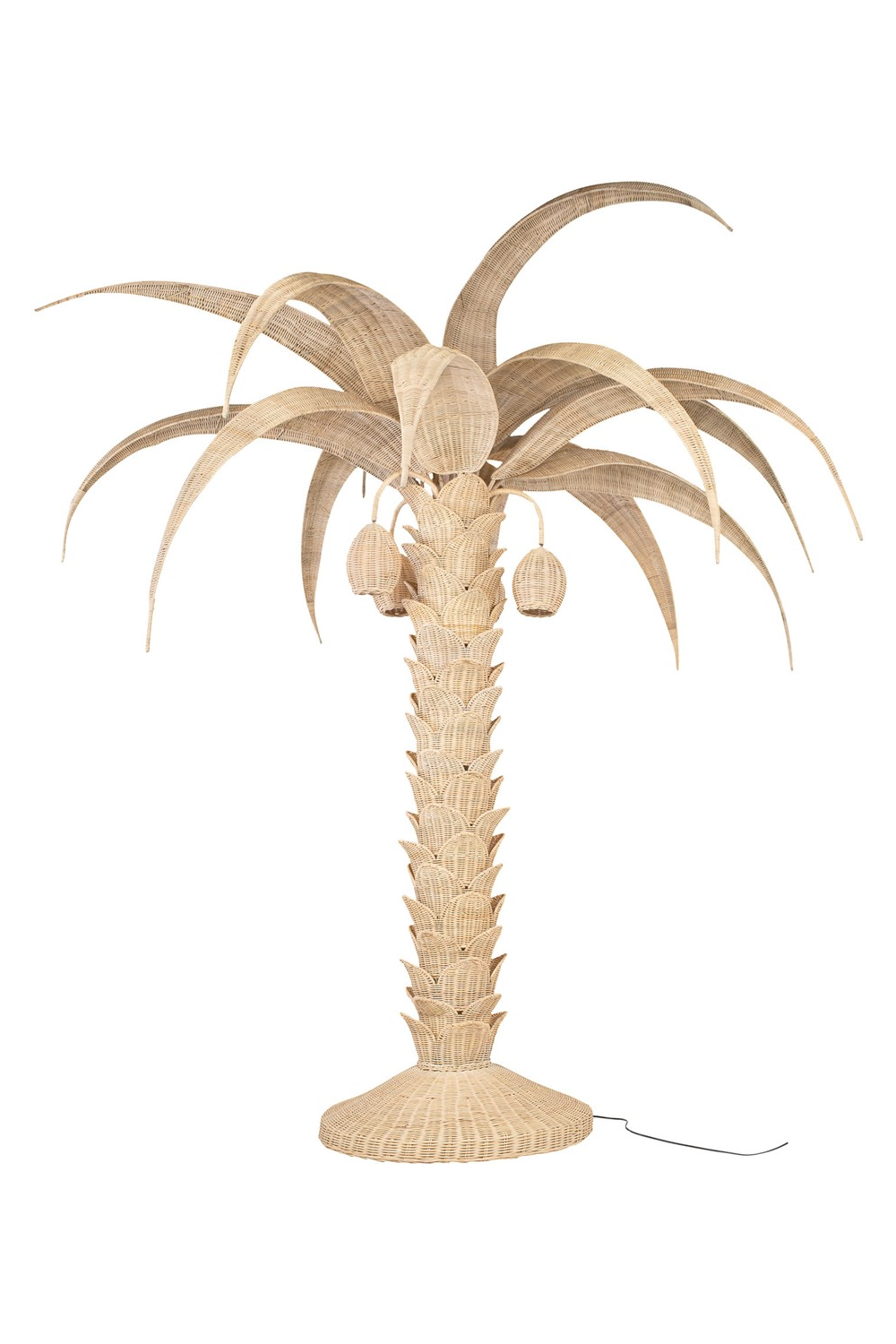 Handcrafted Rattan Floor Lamp | Versmissen Palm Tree | Oroa.com