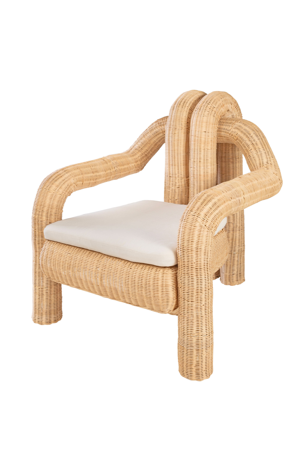 Sculptural Rattan Accent Chair | Versmissen Pompidou | Oroa.com