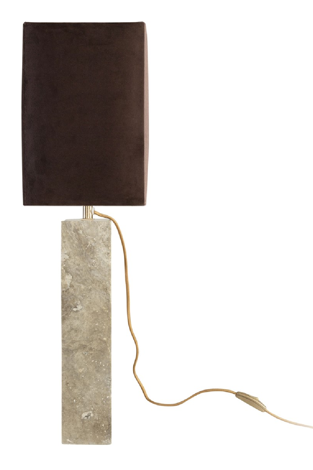 Gray Travertine Table Lamp | Versmissen Reso | Oroa.com