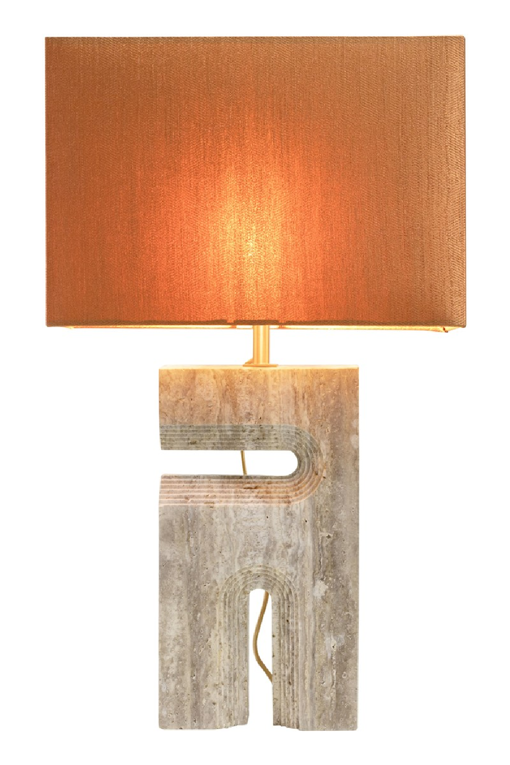 Gray Travertine Table Lamp | Versmissen Reso | Oroa.com