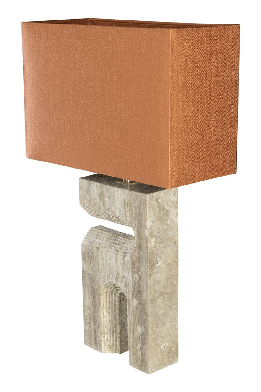 Gray Travertine Table Lamp | Versmissen Reso | Oroa.com