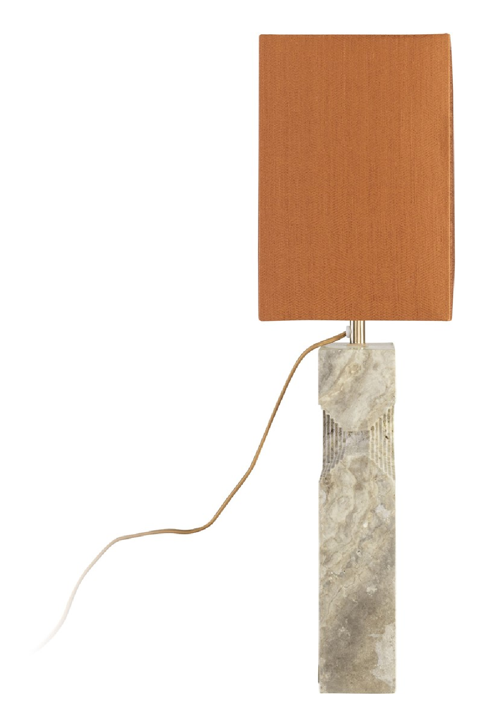 Gray Travertine Table Lamp | Versmissen Reso | Oroa.com