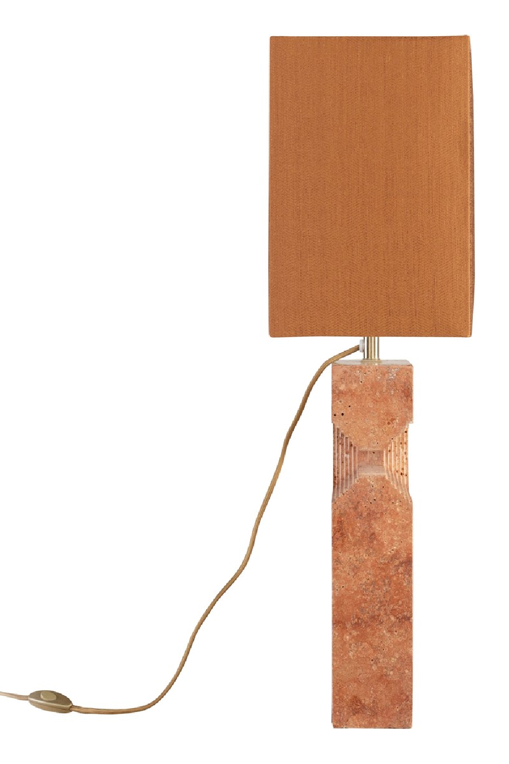 Red Travertine Table Lamp | Versmissen Reso | Oroa.com