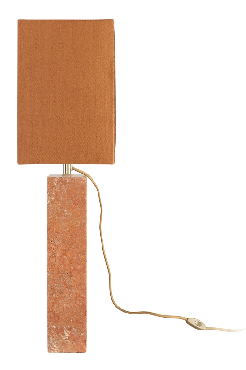 Red Travertine Table Lamp | Versmissen Reso | Oroa.com