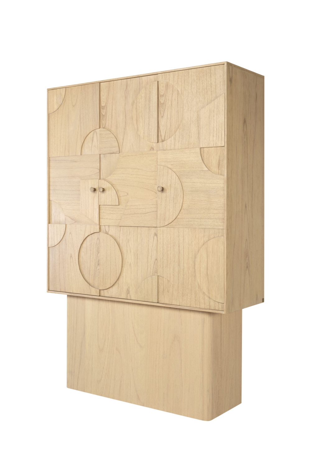Geometrical Patterned Wooden Cabinet | Versmissen Zulgo | Oroa.com