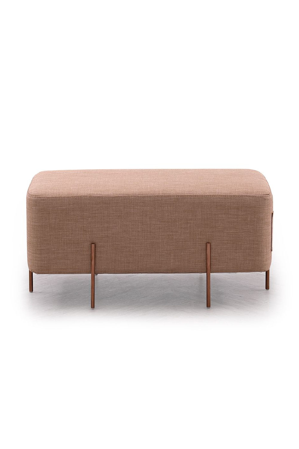 Brown Fabric Pocket Ottoman | OROA Modern Adler | Oroa.com