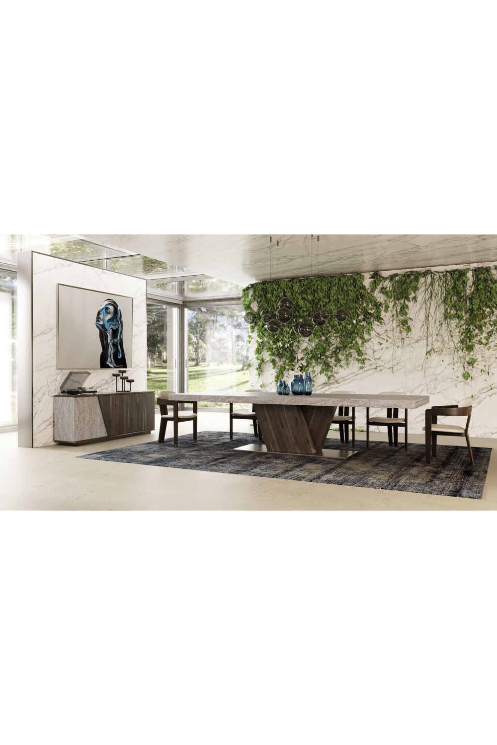 Gray Elm 4-Door Sideboard | Oroa.com