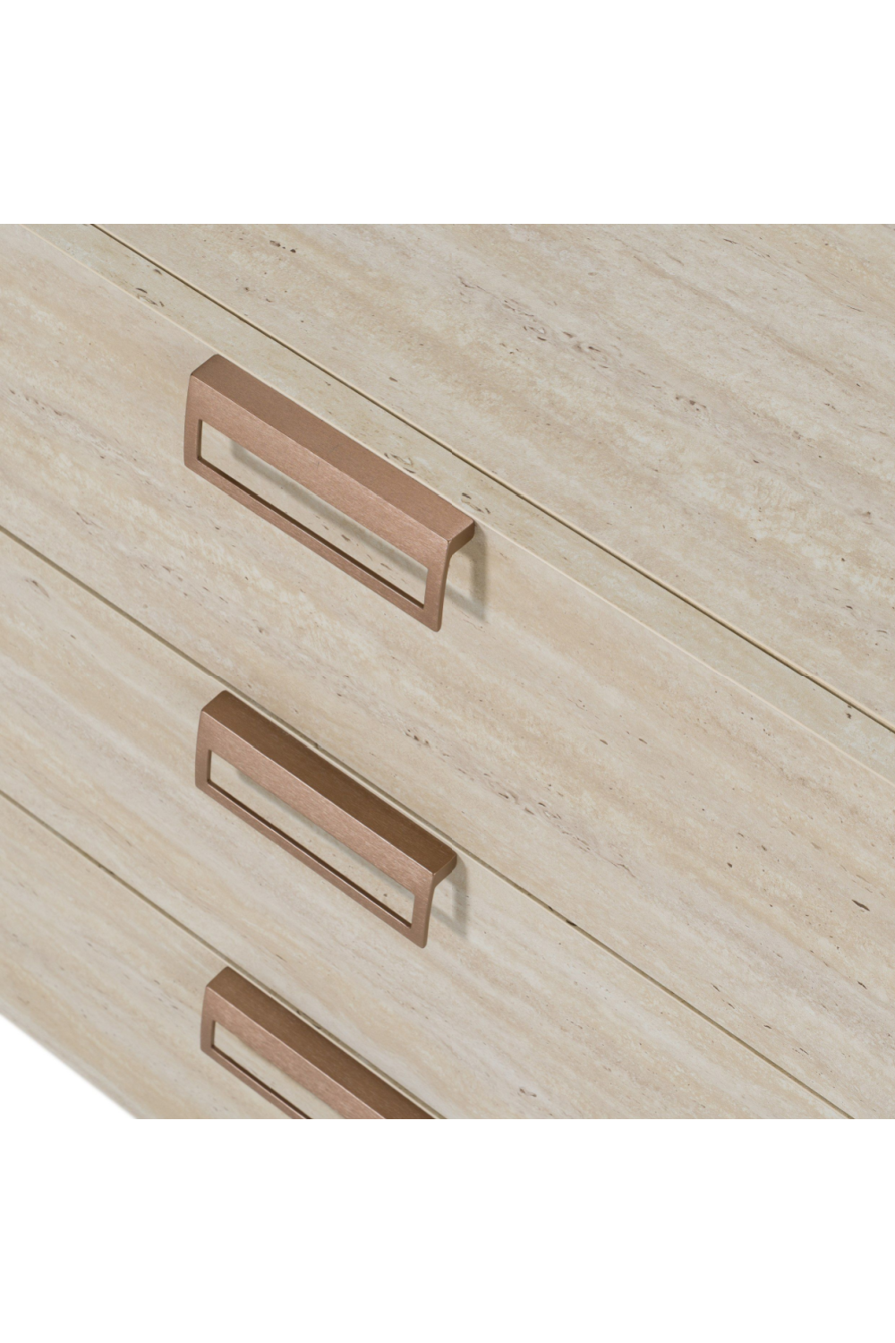 6-Drawer Travertine Dresser | OROA Modern Lago | Oroa.com