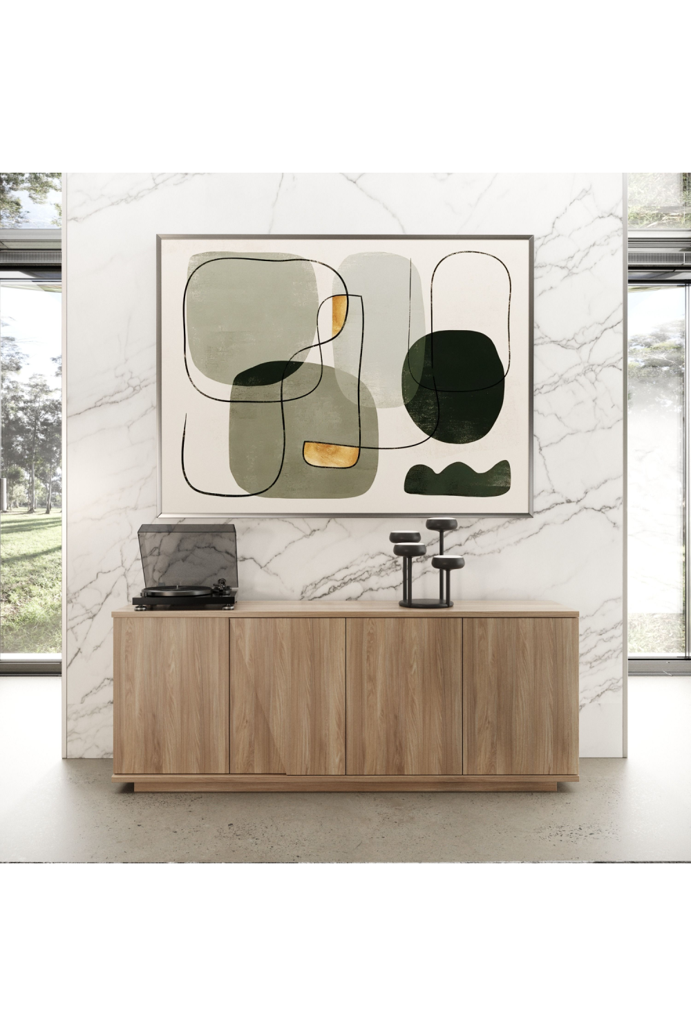 Walnut Caracalla 4-Door Sideboard | OROA Modern Victoria | Oroa.com