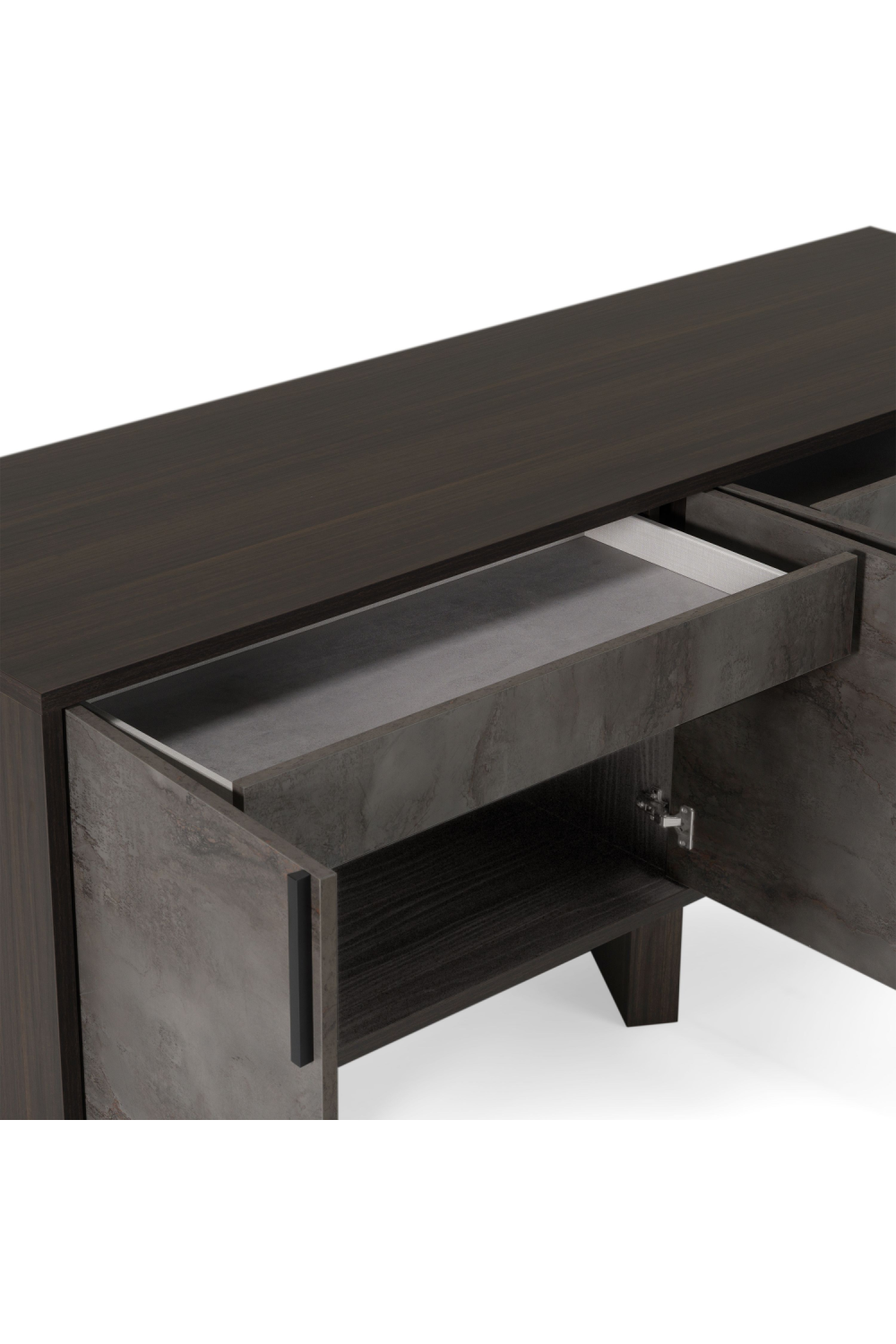 Gray Volcanic Rock 4-Door Sideboard | OROA Modern | Oroa.com