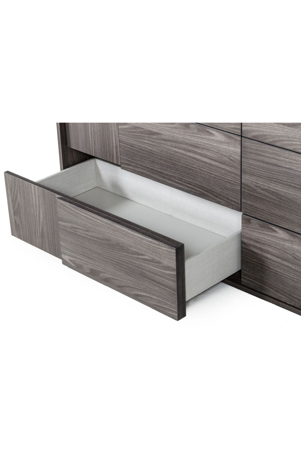 6-Drawer Gray Elm Dresser | Oroa.com