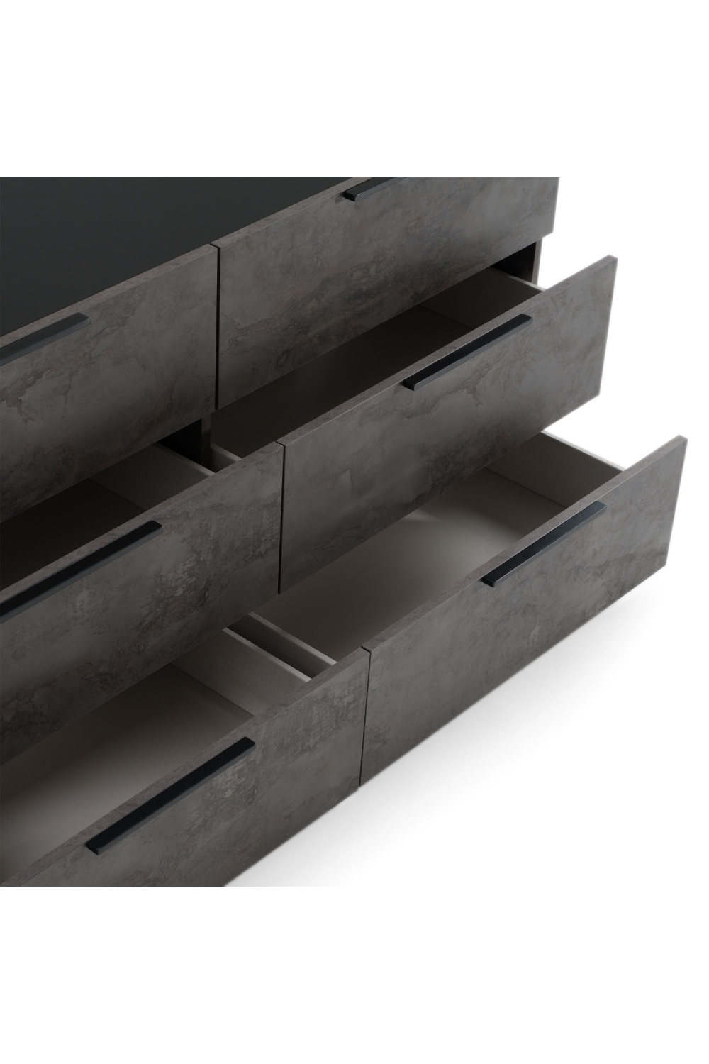 Volcano Oxide 6-Drawer Dresser | OROA Modern Ferrara | Oroa.com