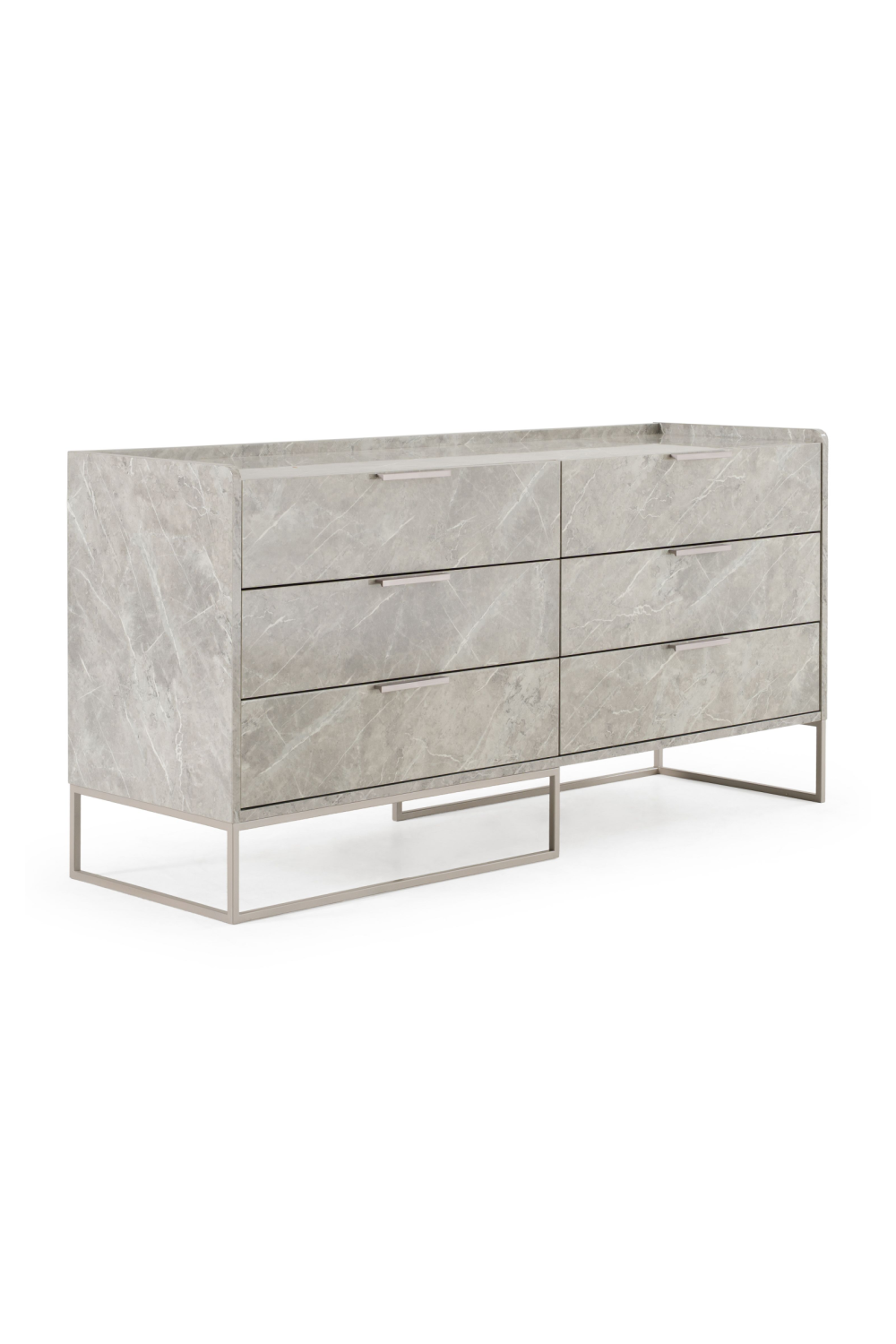 Gray Marble 6-Drawer Dresser | Oroa.com