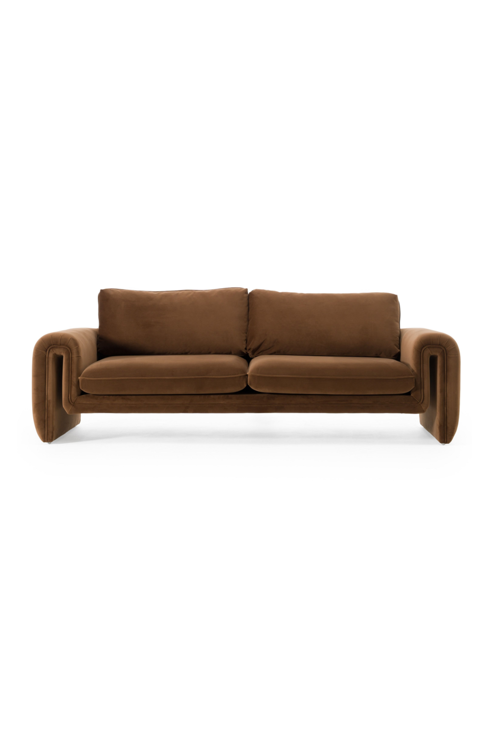 Brown Velvet Sofa | OROA Modern Bentley | Oroa.com