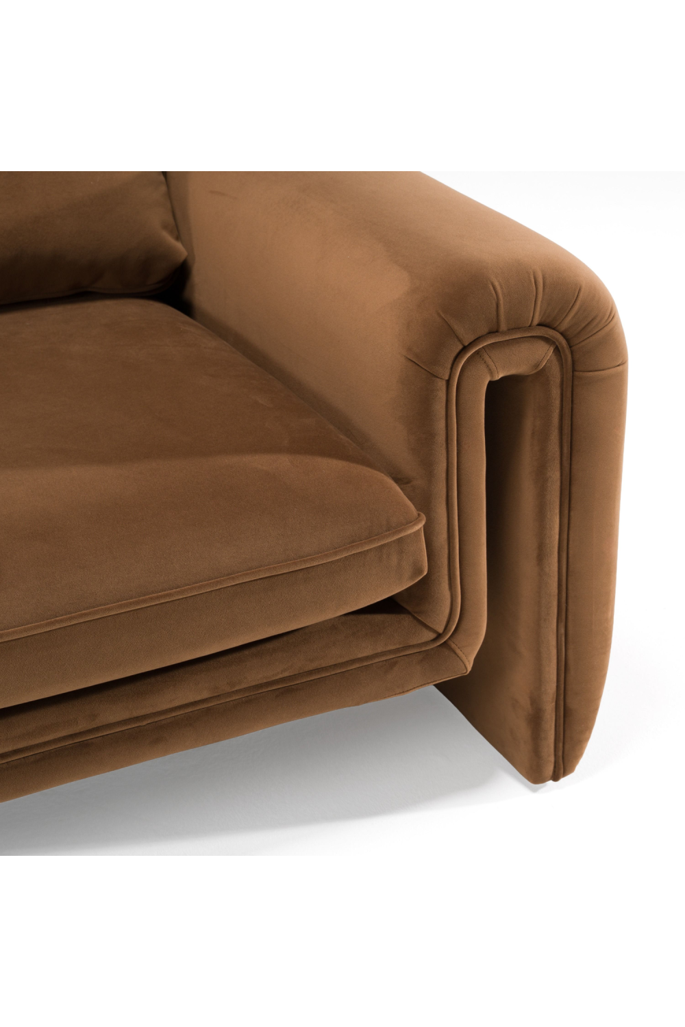 Brown Velvet Sofa | OROA Modern Bentley | Oroa.com