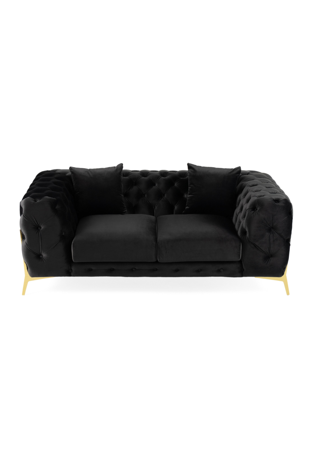 Button-Tufted Velvet Loveseat | OROA Modern Clarice | Oroa.com