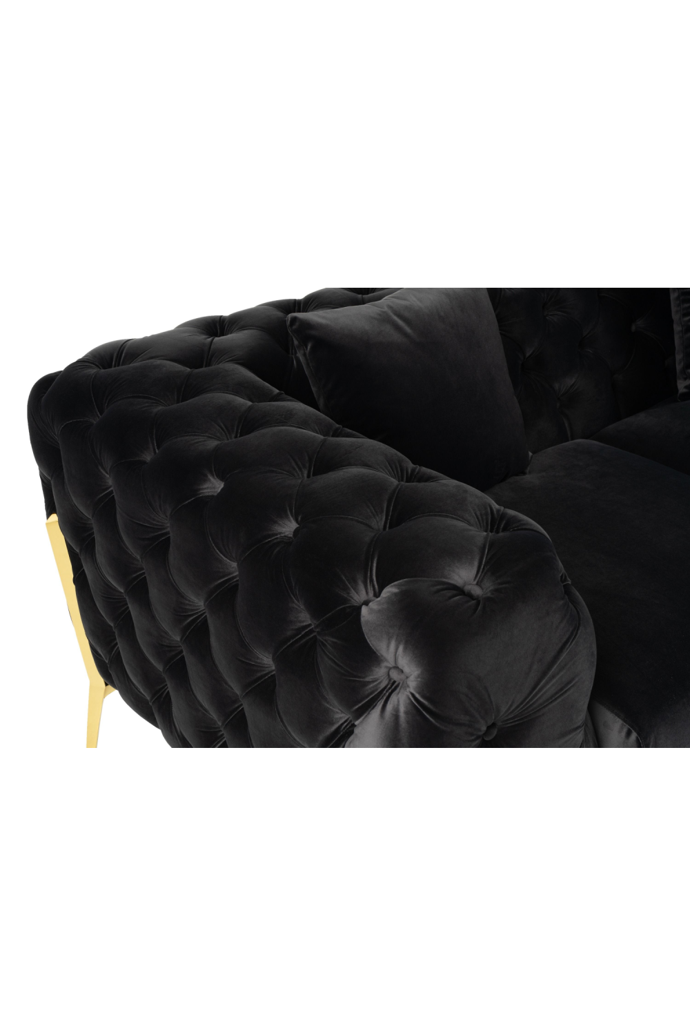Button-Tufted Velvet Loveseat | OROA Modern Clarice | Oroa.com
