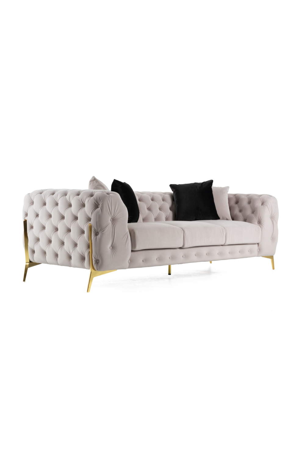 Button-Tufted Velvet Sofa | OROA Modern Clarice | Oroa.com
