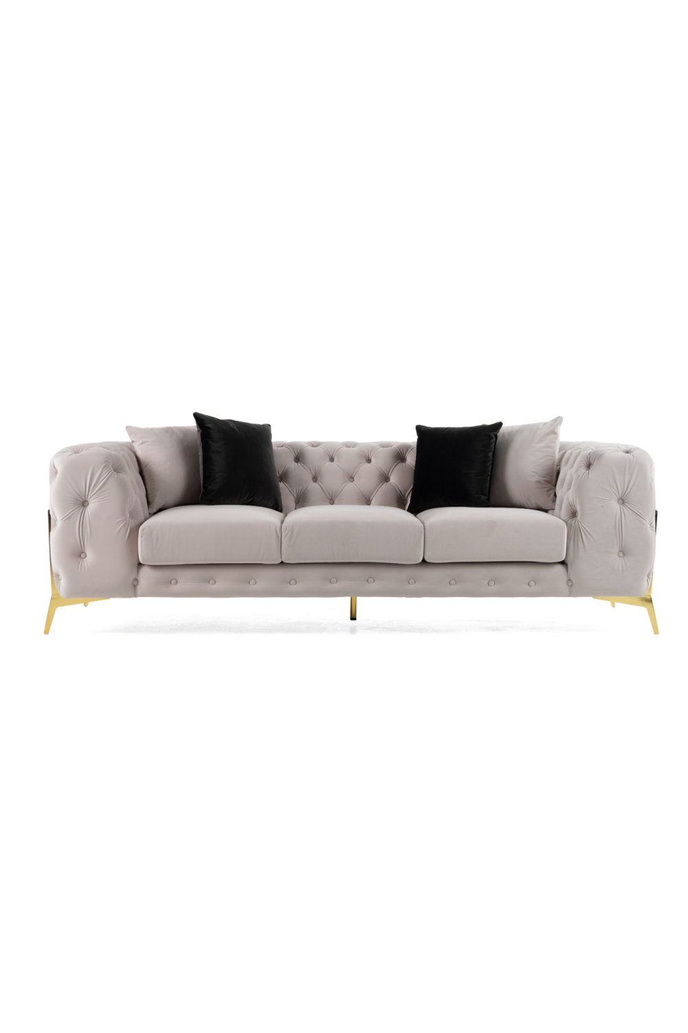 Button-Tufted Velvet Sofa | OROA Modern Clarice | Oroa.com