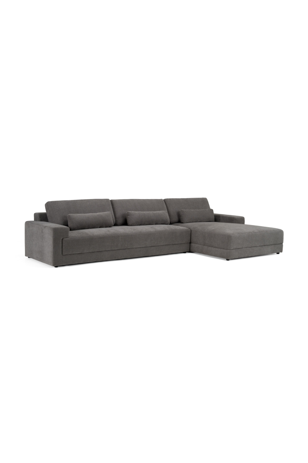 Gray Right-Facing Sectional Sofa | OROA Modern Loki | Oroa.com