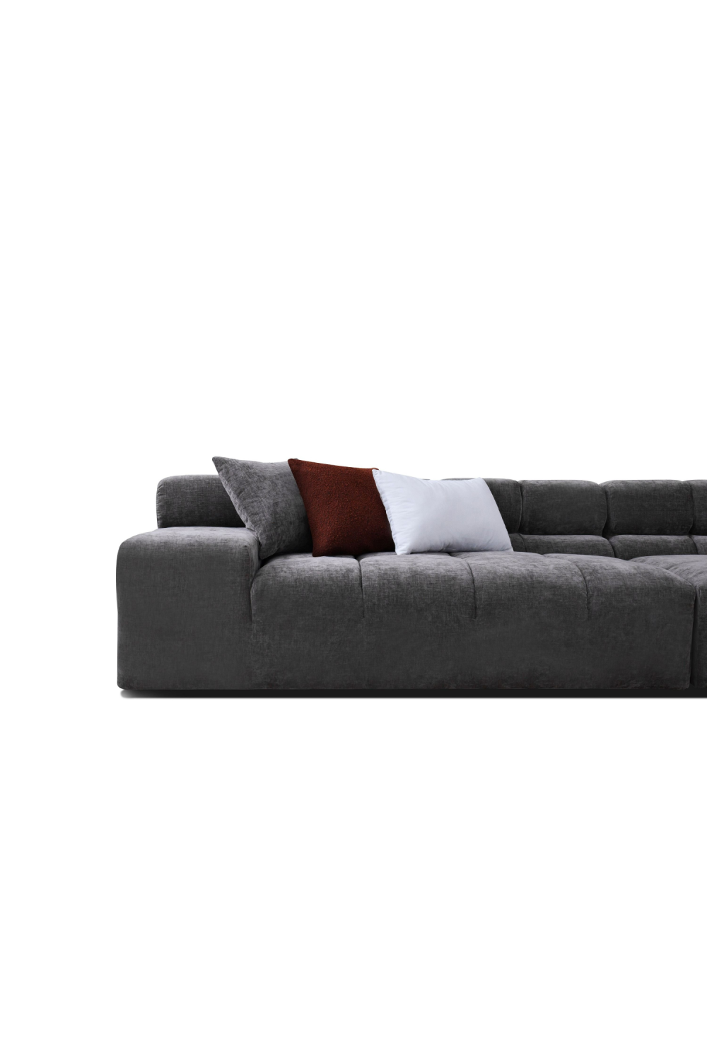 Gray Tufted Sofa | OROA Modern Rhonda | Oroa.com