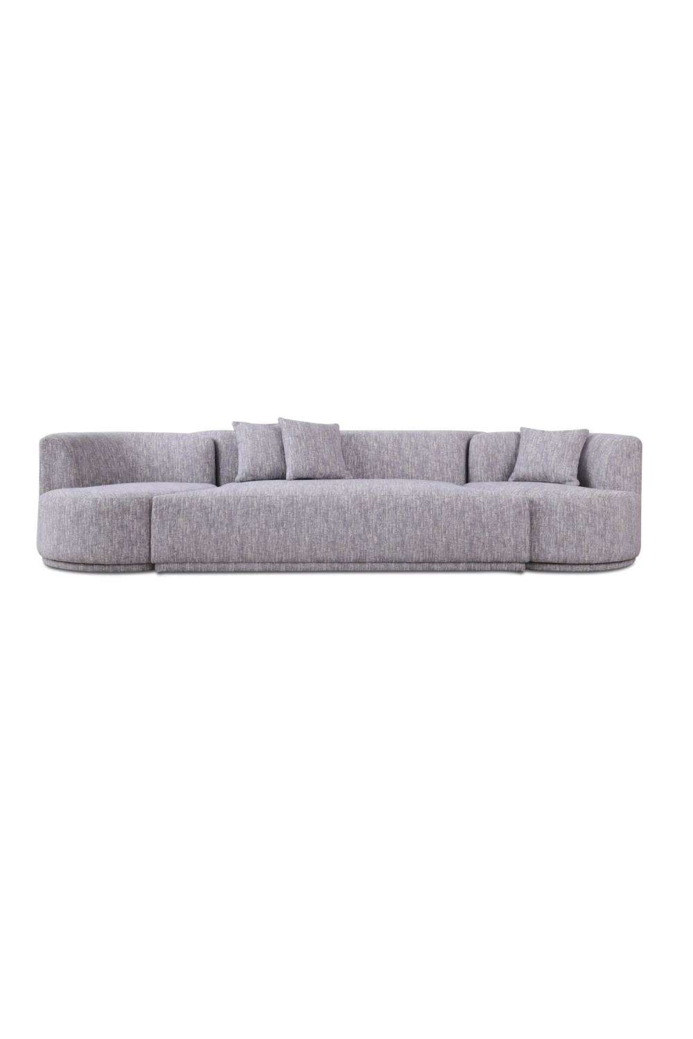 Gray 4-Seater Sofa with Swirling Chairs | OROA Modern Beau | Oroa.com