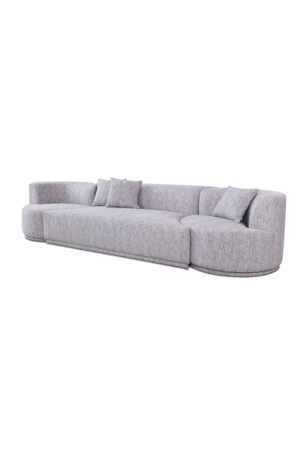 Gray 4-Seater Sofa with Swirling Chairs | OROA Modern Beau | Oroa.com