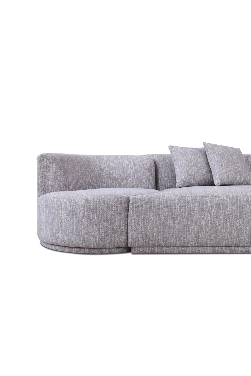 Gray 4-Seater Sofa with Swirling Chairs | OROA Modern Beau | Oroa.com