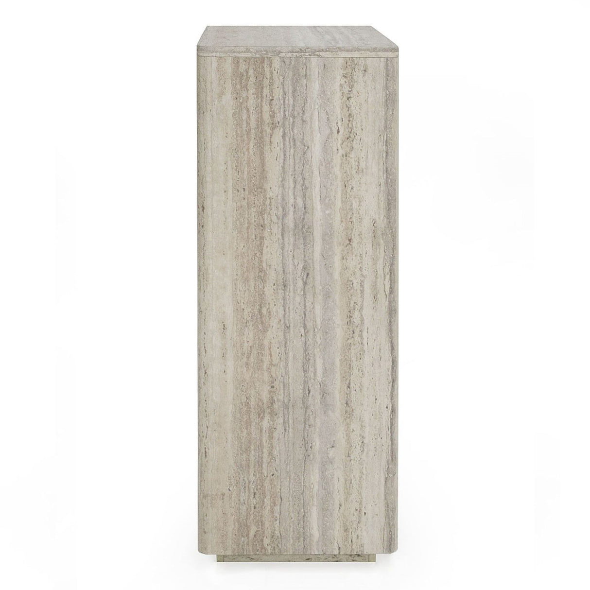 Travertine 4-Drawer Desk | Oroa.com