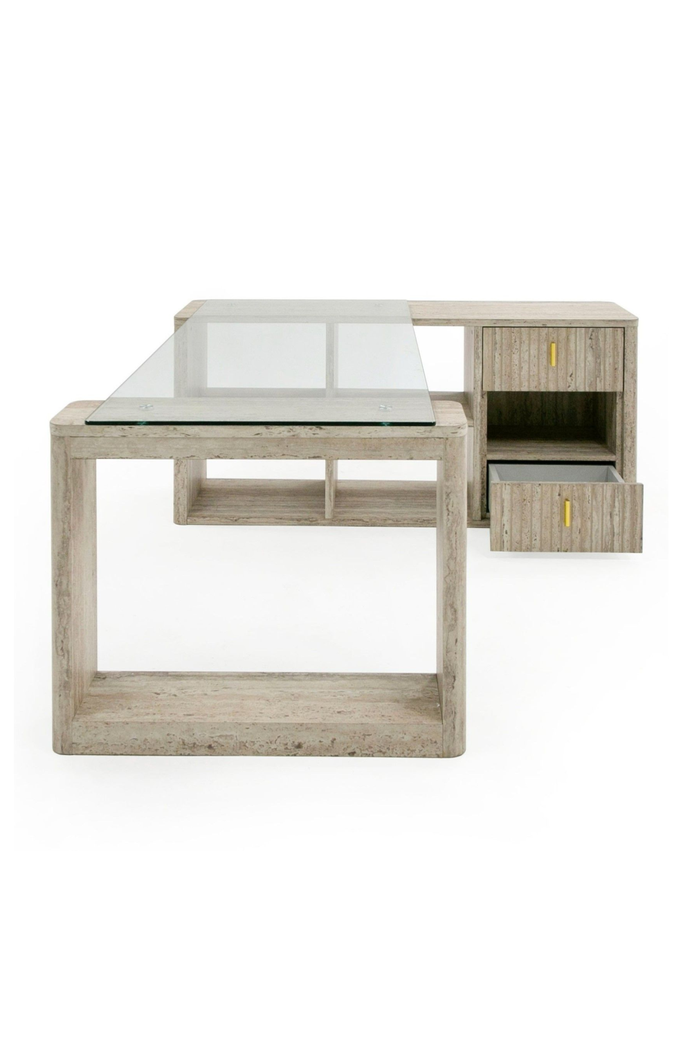 Travertine Reversible Desk | OROA Modern Roma | Oroa.com