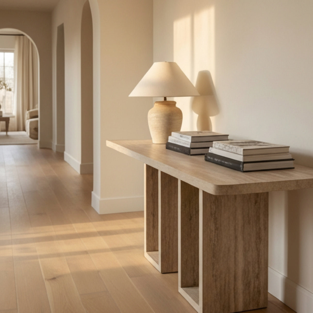 Rectangular Travertine Dining Table | Oroa.com
