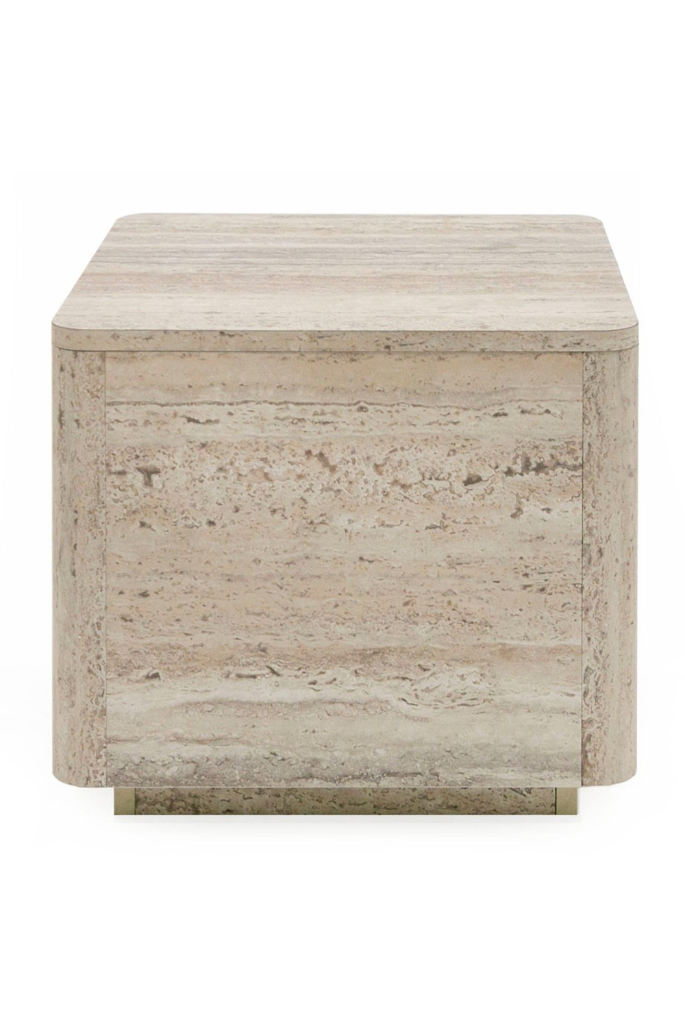 Travertine End Table | OROA Modern Roma