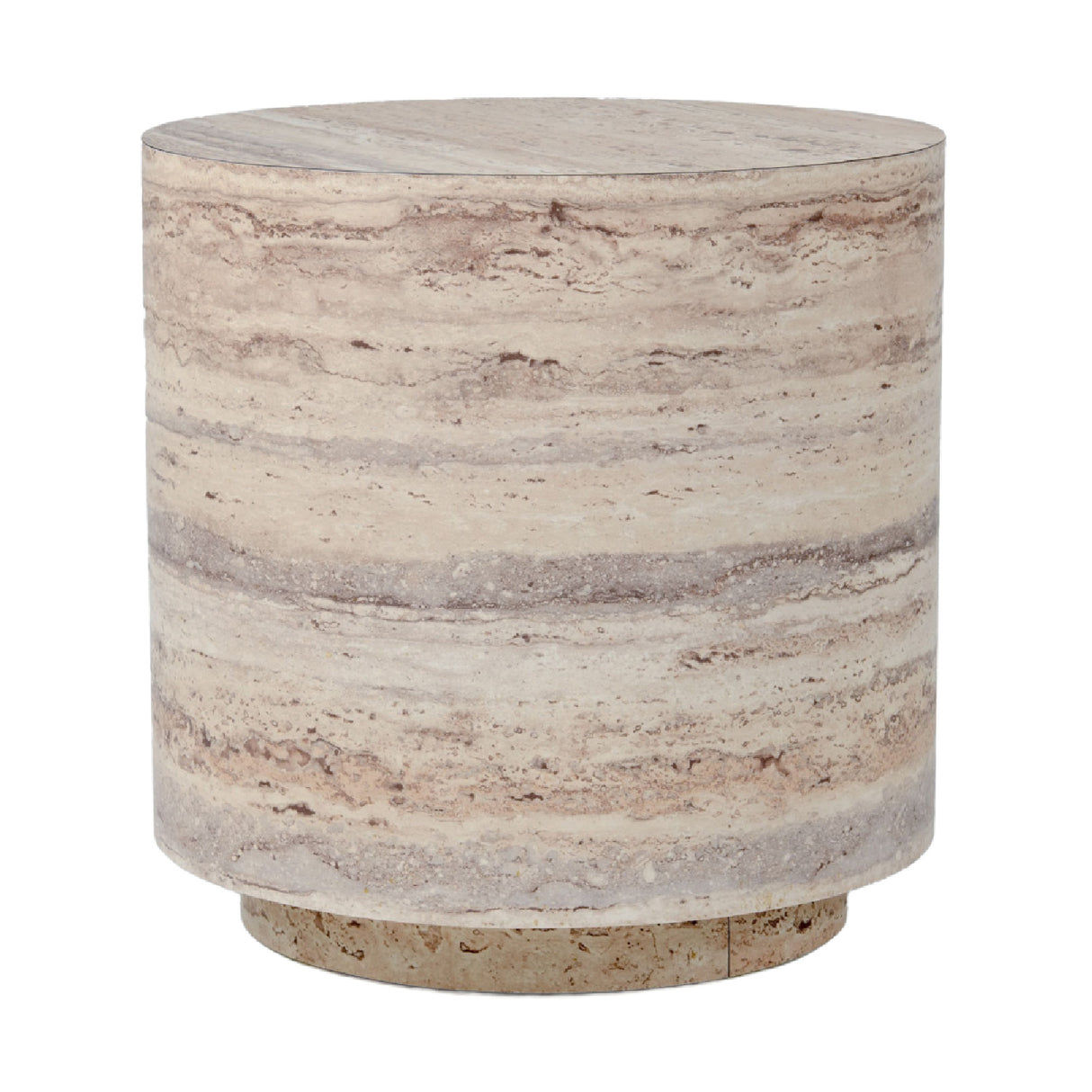 Travertine End Table | Oroa.com