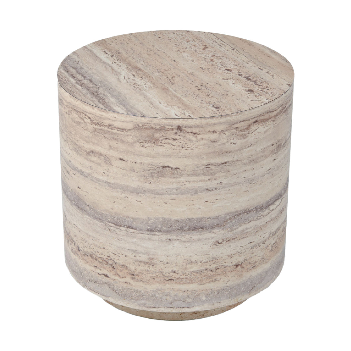 Travertine End Table | Oroa.com
