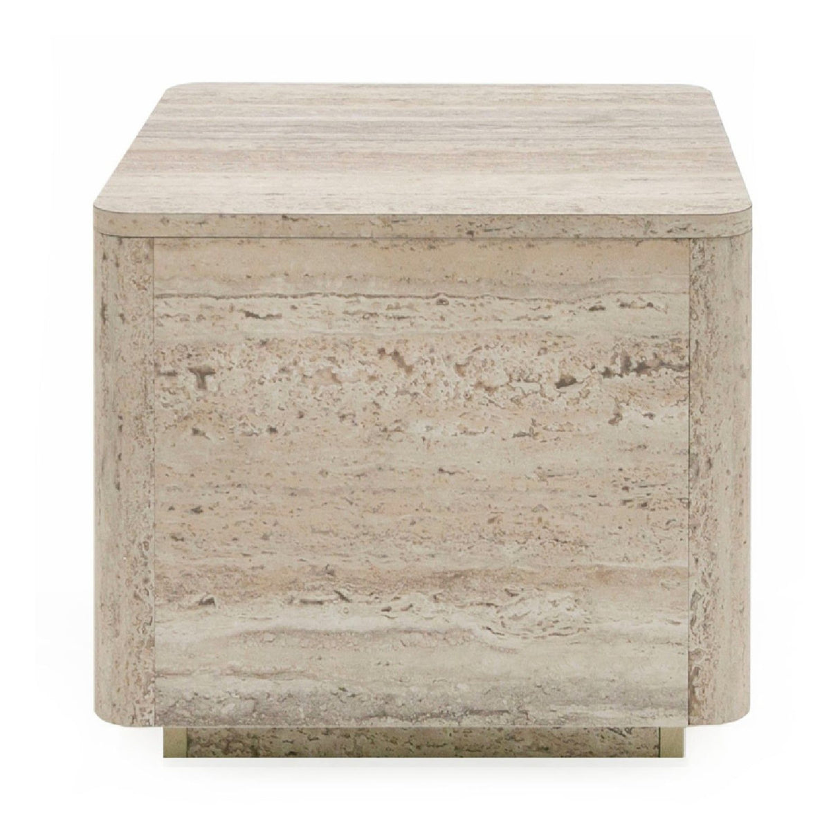 Travertine End Table | Oroa.com