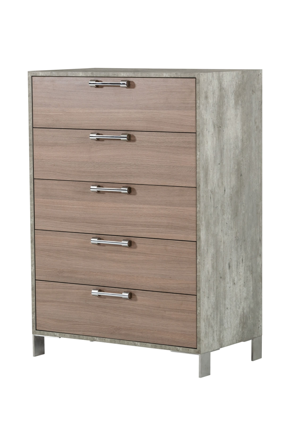 Brown Oak 5-Drawer Chest | OROA Modern Boston | Oroa.com