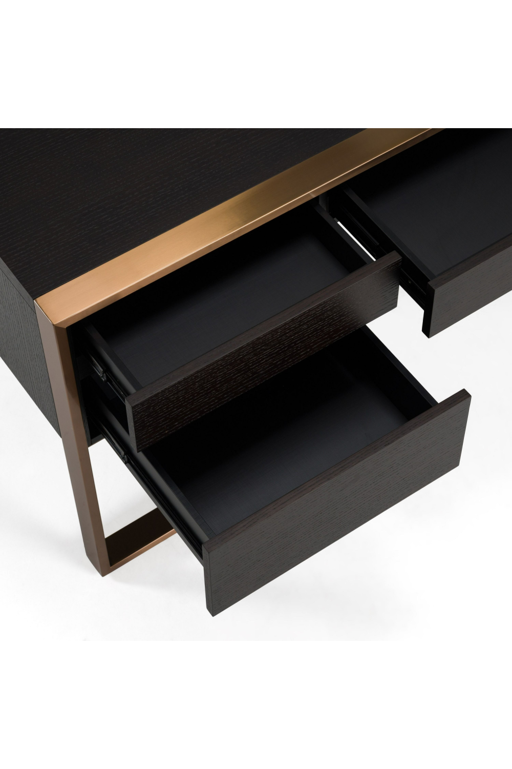 Rosegold Framed 3-Drawer Desk | OROA Modern Fauna | Oroa.com