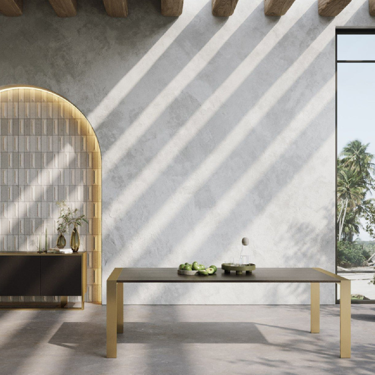 Wenge Veneer Dining Table | Oroa.com