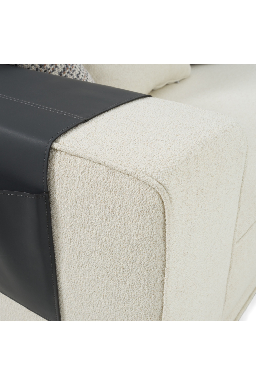 Ivory Sectional Sofa with Coffee Table | OROA Modern Siret | Oroa.com