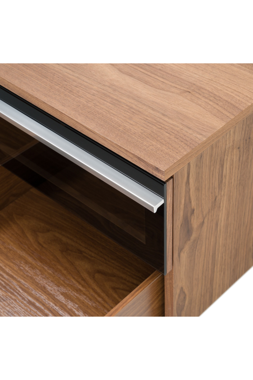 White & Walnut TV Stand | OROA Modern Karlstad | Oroa.com