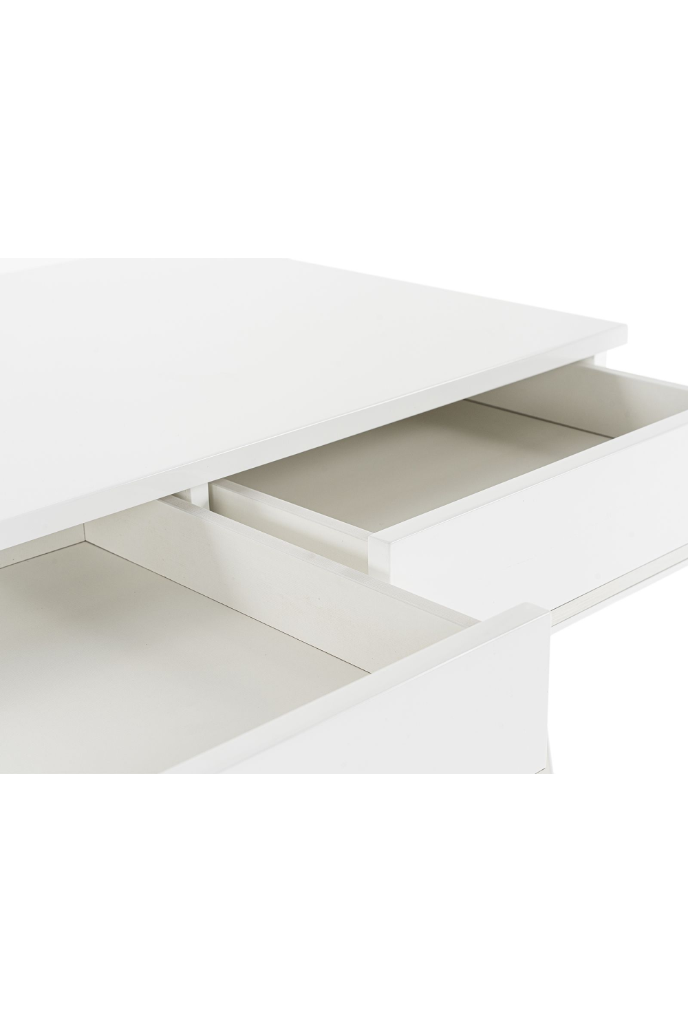 Glossy White 3-Drawer Desk | OROA Modern Chelsey | Oroa.com