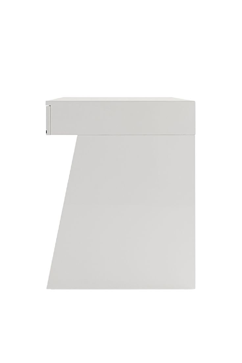 Glossy White 3-Drawer Desk | OROA Modern Chelsey | Oroa.com