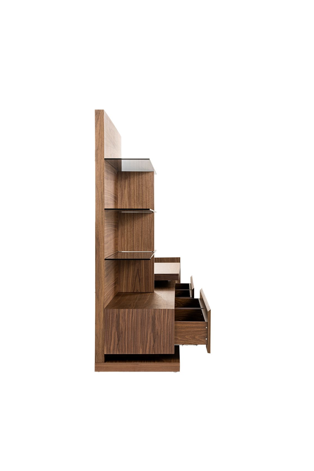 Walnut Veneer Reversible Entertainment Center | Oroa.com