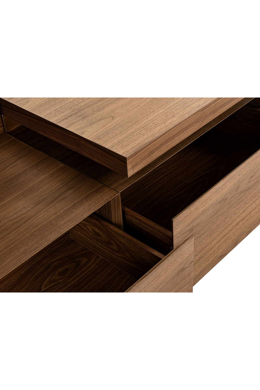 Walnut Veneer Reversible Entertainment Center | Oroa.com