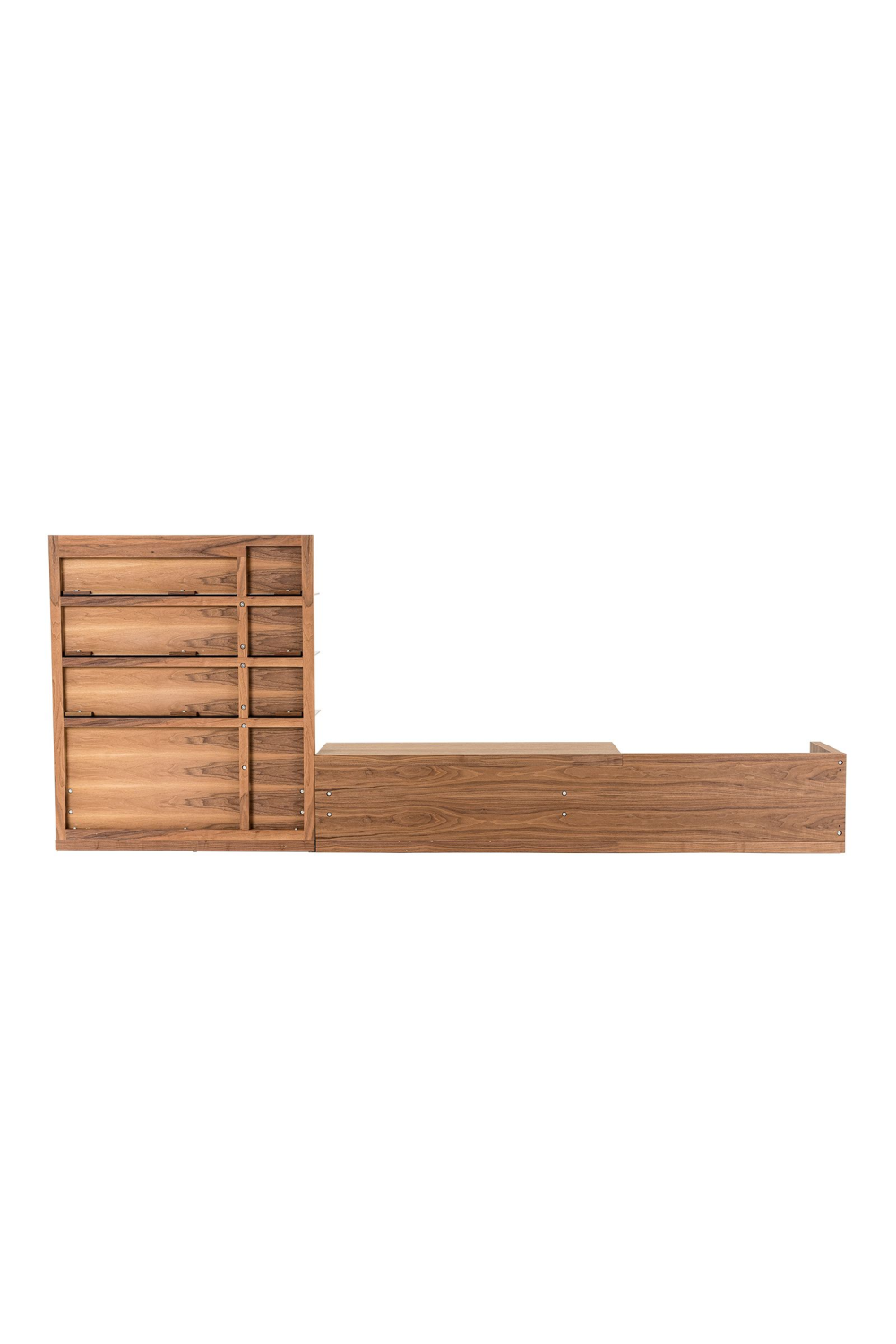 Walnut Veneer Reversible Entertainment Center | OROA Modern Jefferson | Oroa.com