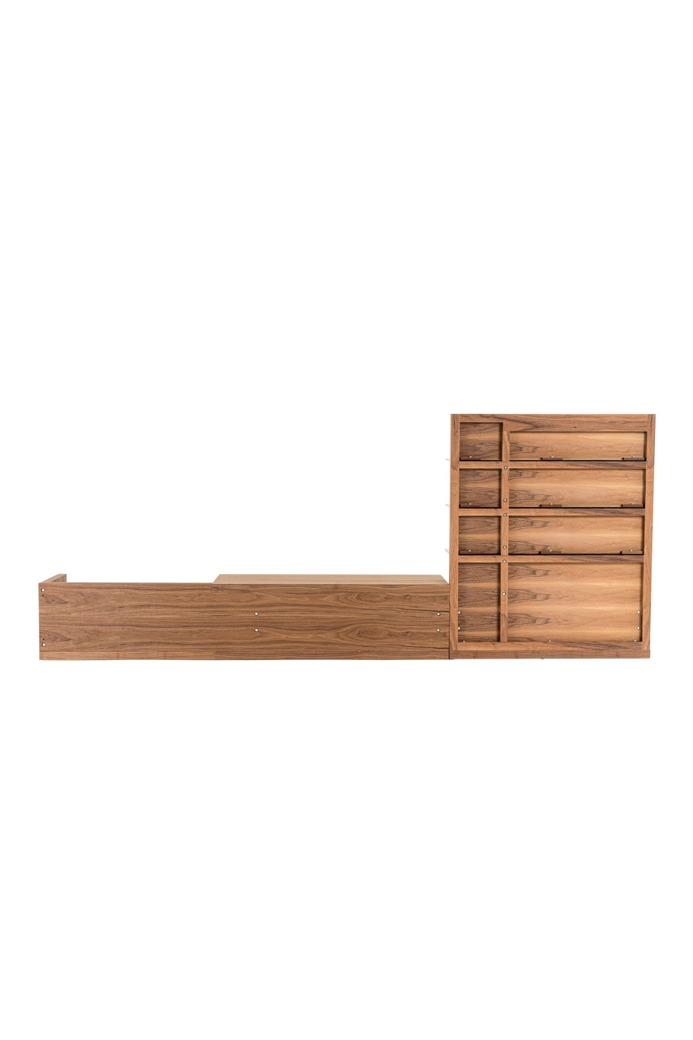Walnut Veneer Reversible Entertainment Center | Oroa.com