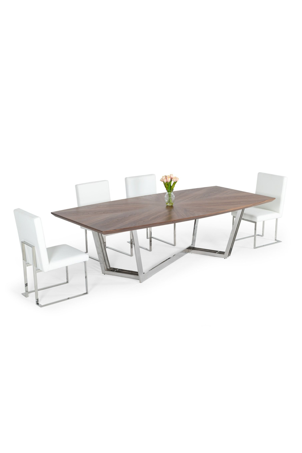 Stainless Steel Base Dining Table | OROA Modern Gilroy | Oroa.com