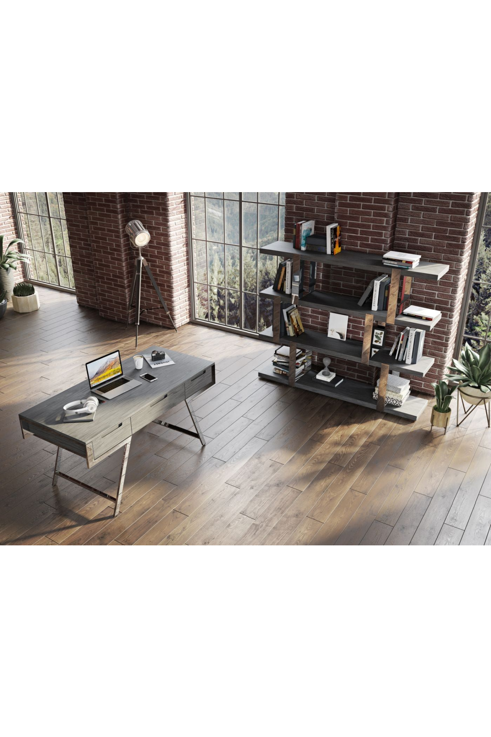Gray Elm Office Desk | Oroa.com
