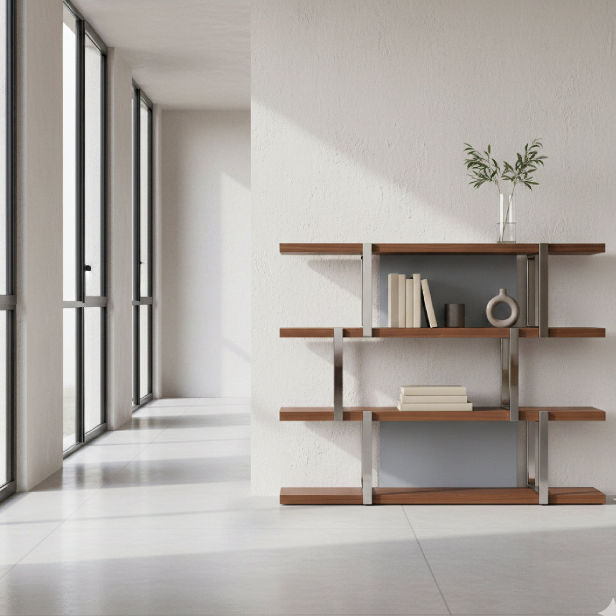 Wooden 4-Shelf Bookcase | Oroa.com