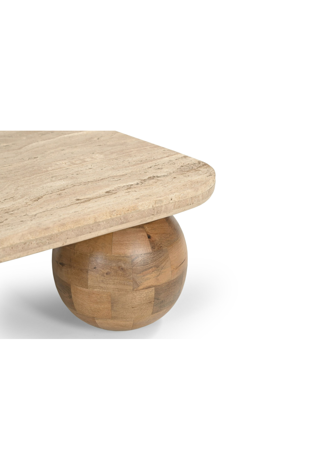 Travertine Beige Coffee Table | OROA Modern Seadrift | Oroa.com